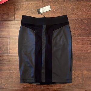BCBG Maxazria women’s faux leather skirt